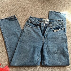 Abercrombie Fitch Straight Mid Rise Curve Love Jean